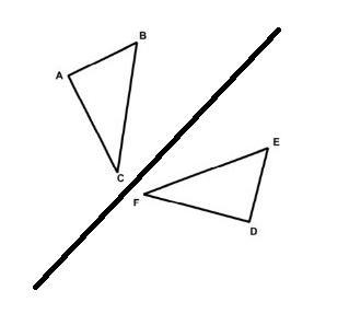 in the diagram below, angle DEF is the image of angle ABC after a reflection over-example-1