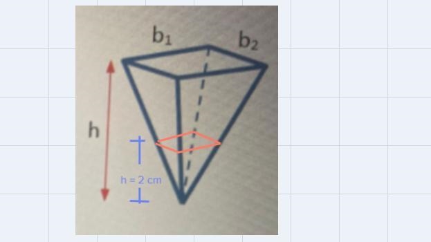 An inverted pyramid is being filled with water at a constant rate of 30 cubic centimeters-example-1