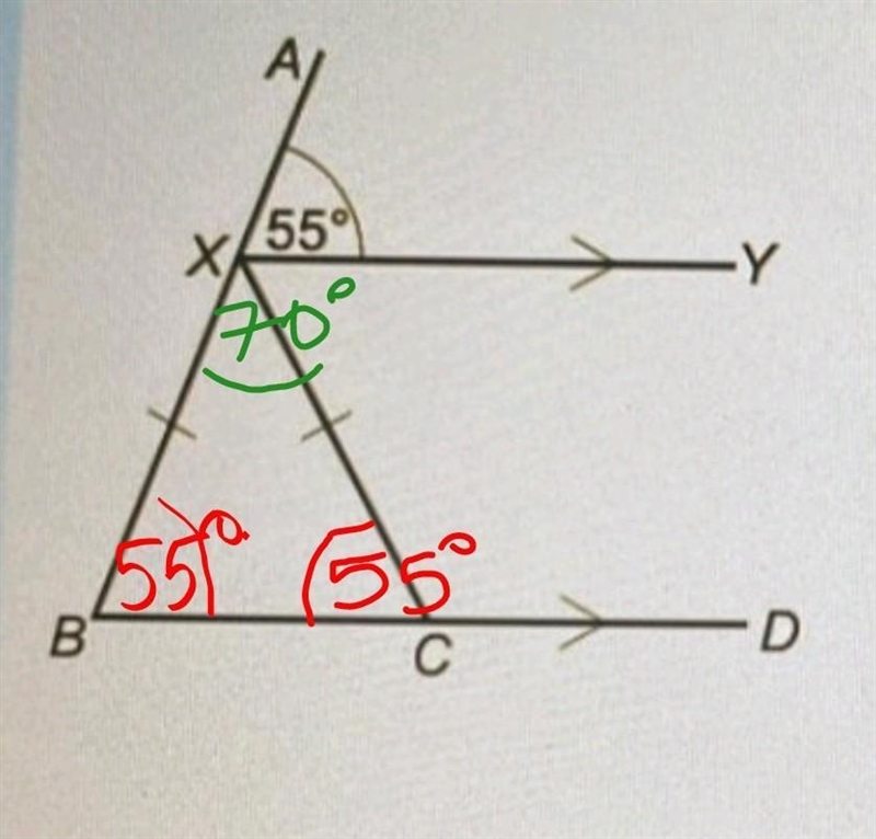 Work out angle bcc give a reason for each angle you work out-example-1