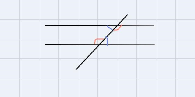 Given the figure below, determine the angle that is an alternate interior angle with-example-1