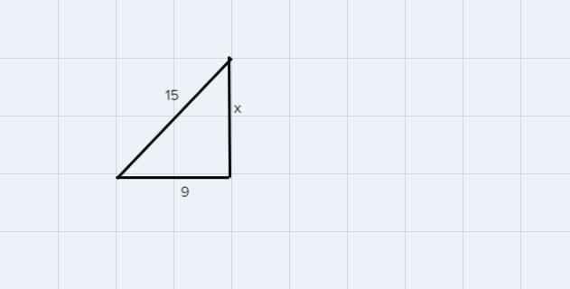 Use Pythagorean theorem to find right tFind the value of x in the triangle shown below-example-1