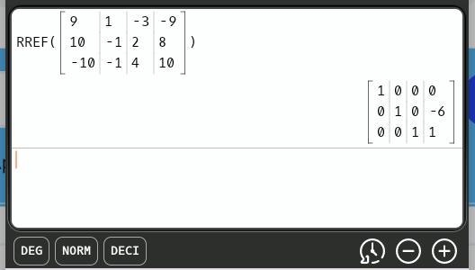 PLEASE HELP!!! 100 POINTS! Solve the following system of equations for all three variables-example-1