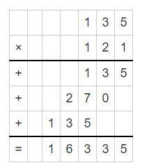 He question is 13.5 x 12.1 using a regrouping strategy explain your answer and each-example-1