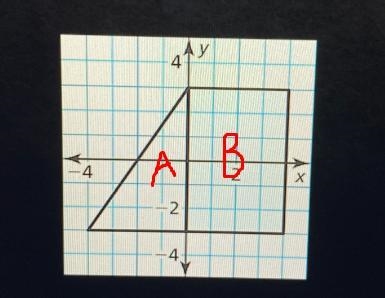 Determine whether the triangle or the rectangle has a greater area. Which one has-example-1