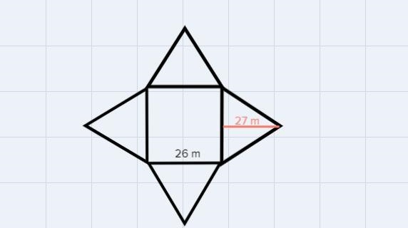 1. Use the shape tools to draw a net for a scale model of one of the pyramids.2. Describe-example-2