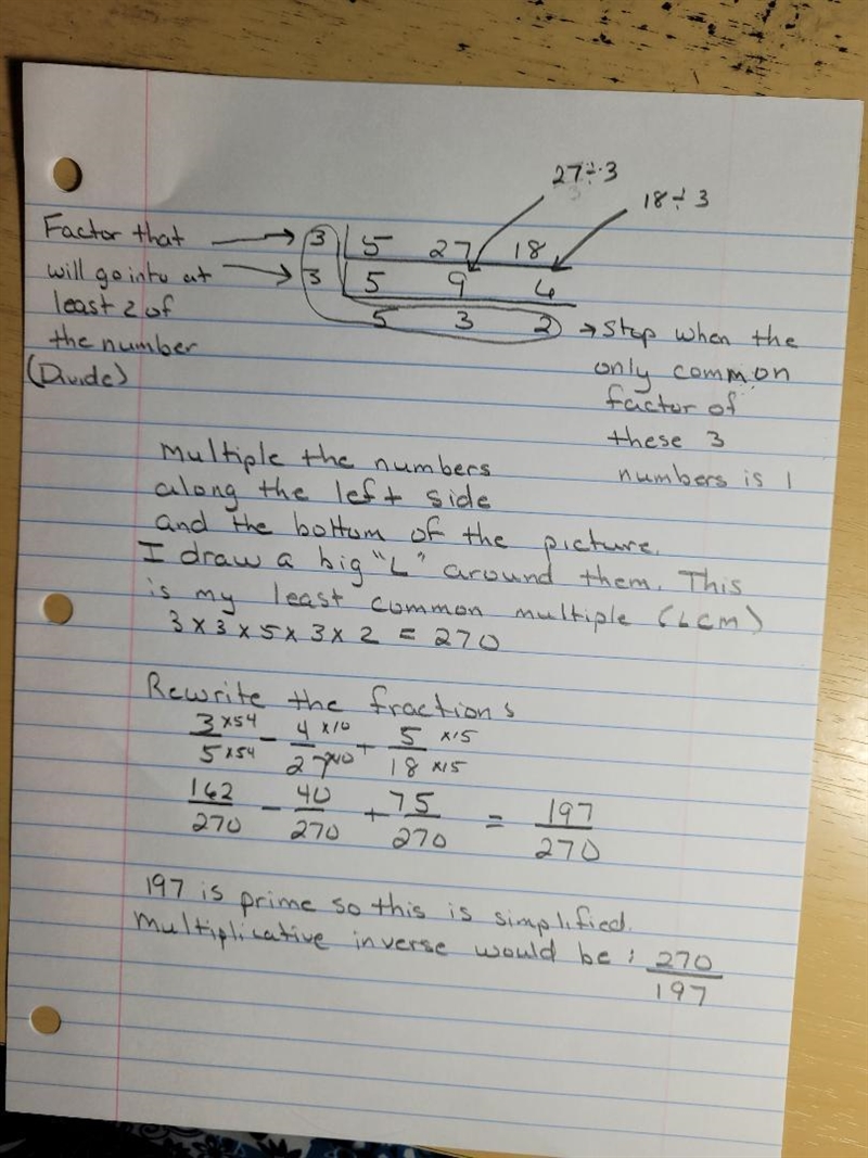 What is the multiplicative inverse of 3/5 - 4/27 + 5/18 is it okay if i solve the-example-1