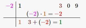 Use the remainder theorem to find P(-2) for P(x) = x³ + 3x² +9,Specifically, give-example-2