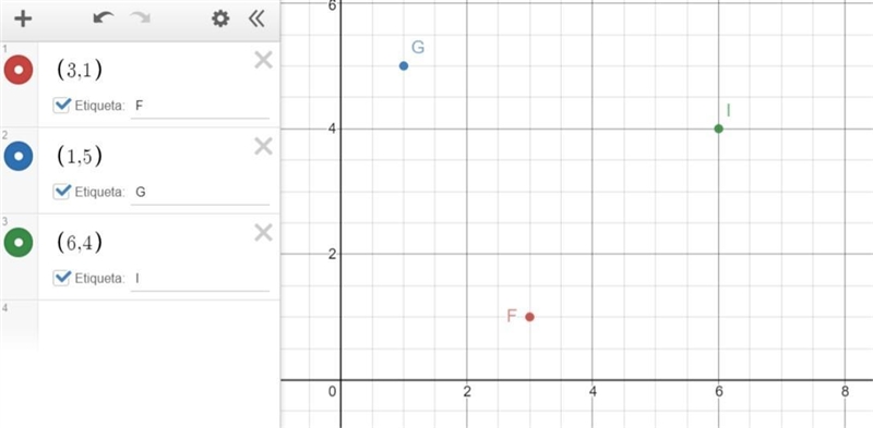 1) Triangle FGI has vertices F (3, 1). G (1. 5) and I (6. 4) What are the coordinates-example-1