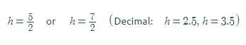 Solve the following equation if there is no solution enter no solution 16|h-3| = 8-example-2