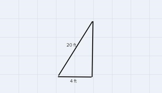 In this picture, the dotted line represents a ladder. How high on the house for the-example-1