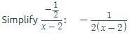 Solve the following system of equations y= -½/x-2-example-1