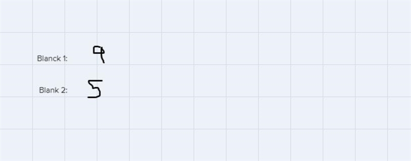 I keep explaining that I have blank 1 as 9 and blank 2 as 5. Blank 1 is not correct-example-1