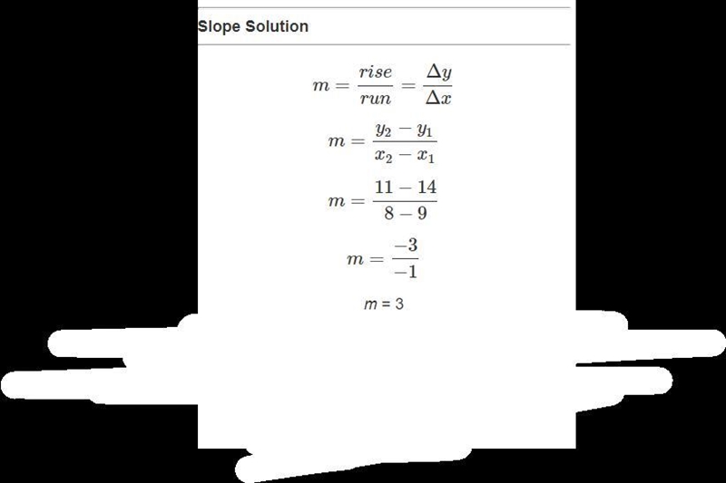 5. What is the slope of a line passing through the points (9, 14) and (8, 11)?-example-2