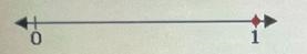 Which of the following number lines shows a number that is equivalent to 2/2?-example-1