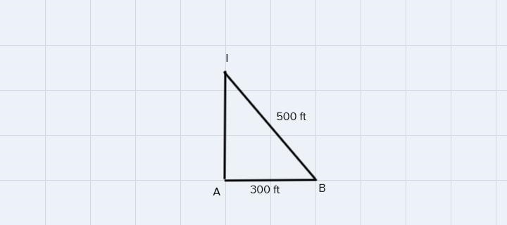 Levi completed the following steps to begin determining the distance for zip line-example-1