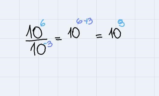 PLS HELP FAST I WILL GIVE 25 POINTS simplify 10^6/10^-3. answers:A. 1/10^3. B. 1/10^18. C-example-1