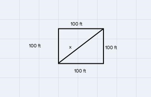 You plan to build a path along one diagonal of a 100 ft-by 100 ft square garden. To-example-2