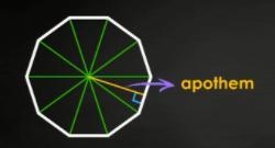 Find the area of a regular hexagonwith a side length of 4 cm and anapothem of approximately-example-1