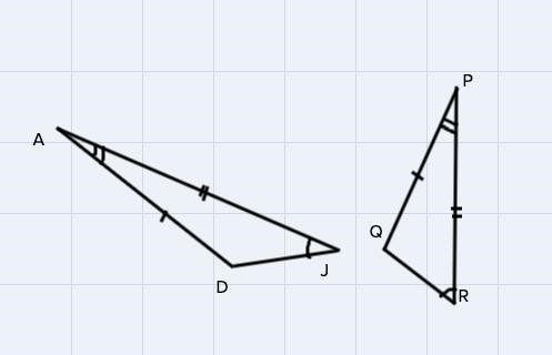 Which additional information is needed to prove A ADJ = APQR by the ASA trianglecongruence-example-1