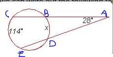 X = a) 43 b) 58 c) 71 I don’t understand how you got 58 I got 86-example-1