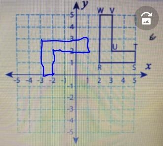 Rotate the figure 90 degrees clockwise then translate 4 units left-example-1