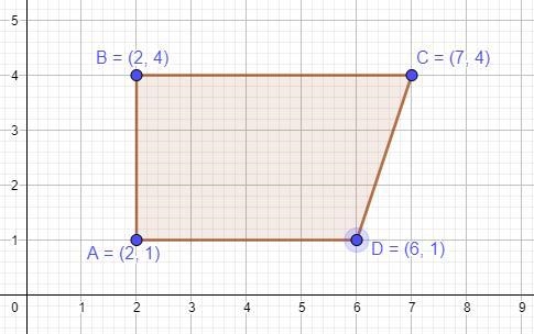 Choose the most correct statement given that Quadrilateral ABCD has vertices A(2, 1),B-example-1