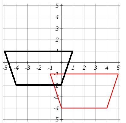 The figure on the coordinate plane is translated 4 units left and 2 units up.Draw-example-1