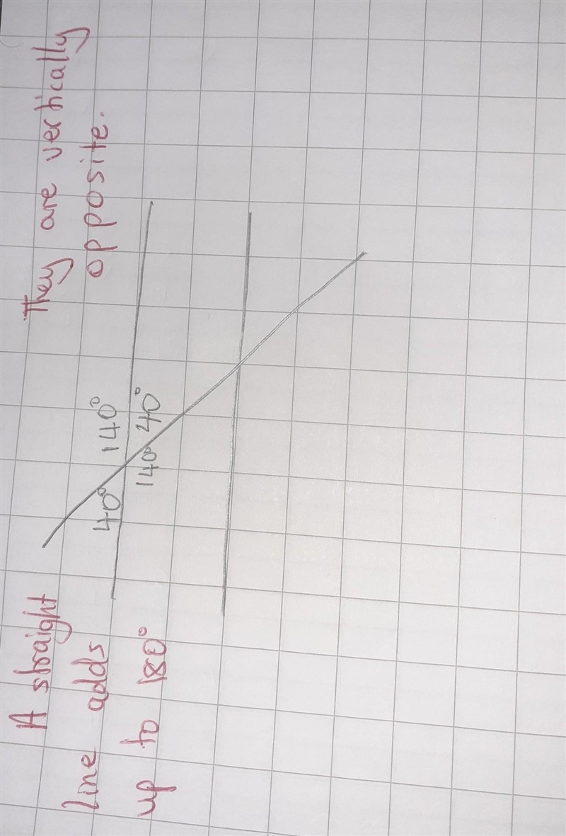 In the diagram above, angle 4=40 degrees. Find the measure of angle 1-example-1