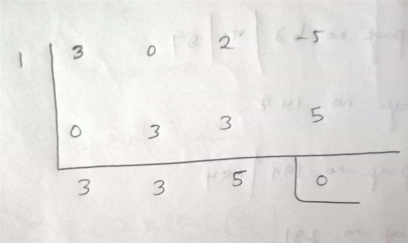 Use synthetic division to find the quotient and remainder. Show all steps and work-example-1