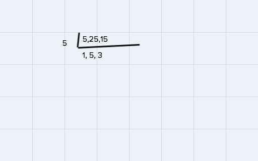 What is the least common multiple of the numbers 5, 25, and 15?ОА.25B.50OC.75D.100E-example-1