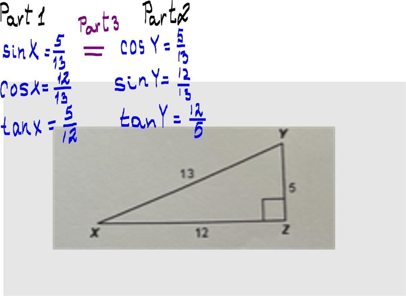 Use the trigonometric ratios sine, cosine, and tangent to answer the following questions-example-1