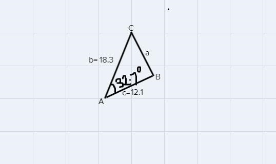 The backyard of a house is in the shape of a triangle with two sides measuring 18.3 m-example-1