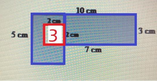 Find the area of the shaded region:102a3c5 cm2a7 cm-example-2