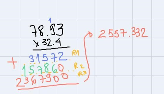 78.93 × 32.4 this requires standard algorithm take the long way-example-1