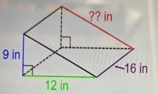 Question 3 (4 points)Using the Triangular Prism in the picture, find the Lateral Area-example-1