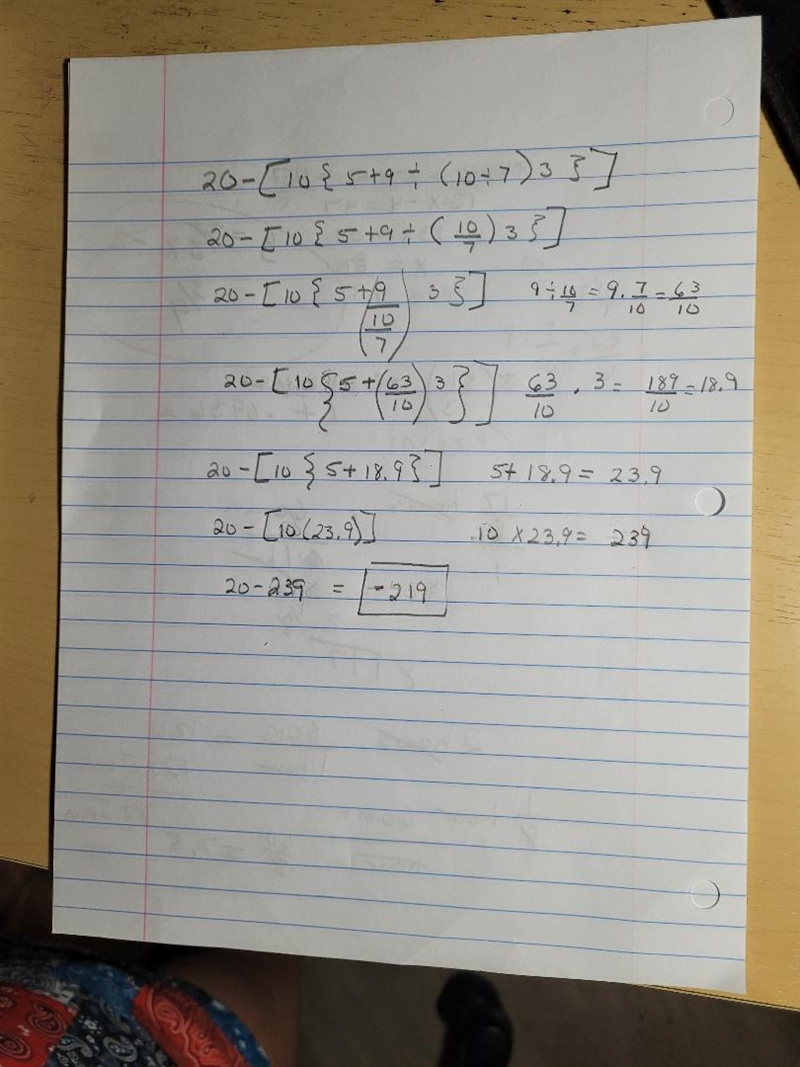 20-[10{5+9÷(10÷7)3} ​-example-1