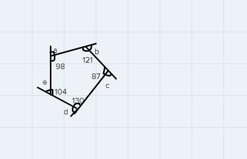 Exterior angle are supplementary to their adjacent interior angles-example-3