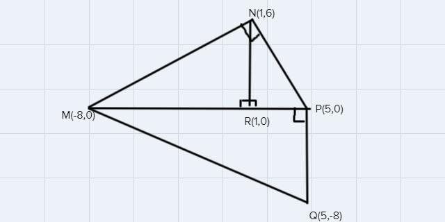 A tract of land, indicated by Quadrilateral MNPQ, is shown on this grid where one-example-1