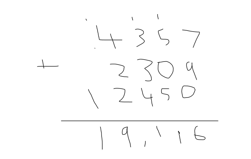 Find the sum of 4357,2309,12450​-example-1