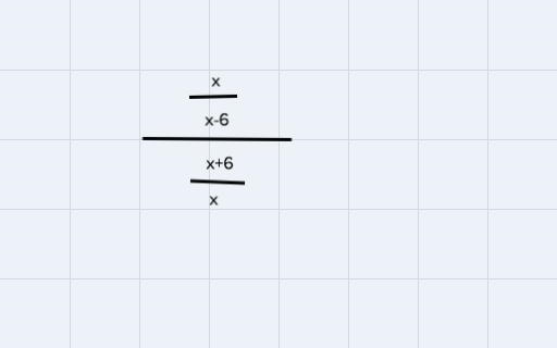 X/x-6÷x+6/xwhat is the quotient of the rational expressions-example-1