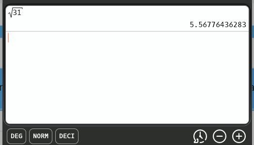 Ce √31 to the nearest hundredth re..] -tructor-example-1