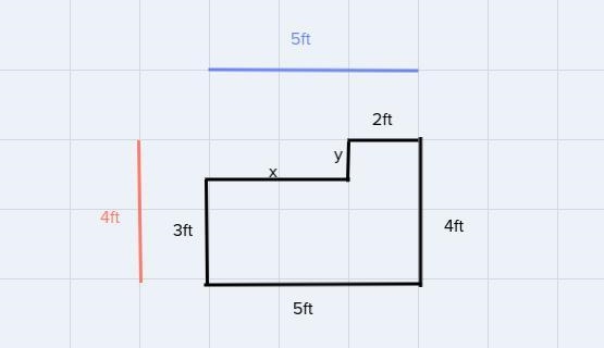 Find the perimeter of the composite figureA) 18 ftB) 14 ftC) 16 ft D) 17 ft-example-1