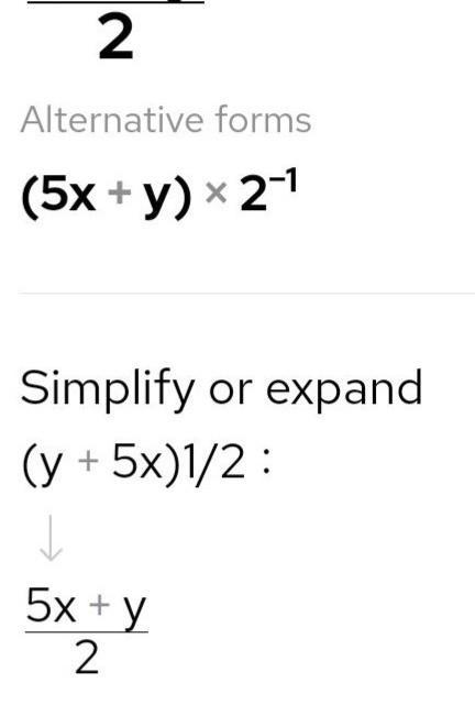 Expanded form (y+5x)1/2-example-1