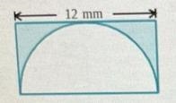 A rectangle is placed around a semi circle as shown below the length of the rectangle-example-1