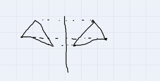 Imagine reflecting triangle ABC across line MN. Then answer the questions about the-example-1