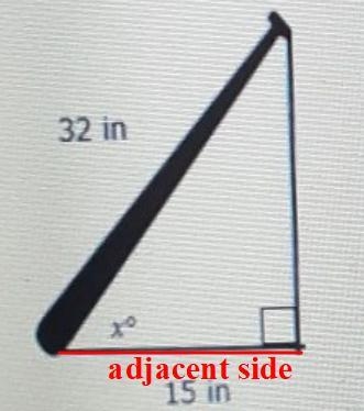 What angle is formed between the ground and the baseball bat?-example-1