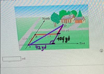 The telephone cable in the illustration runs from A to B to C to D. How much cable-example-1