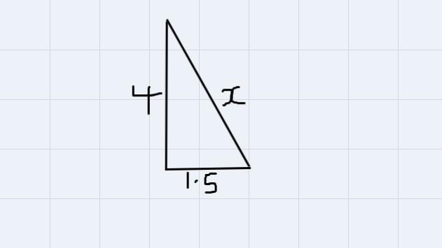 37. Find the slant height x of the pyramid to the nearest tenth.c. 2.6 mma. 2.4 mmb-example-1