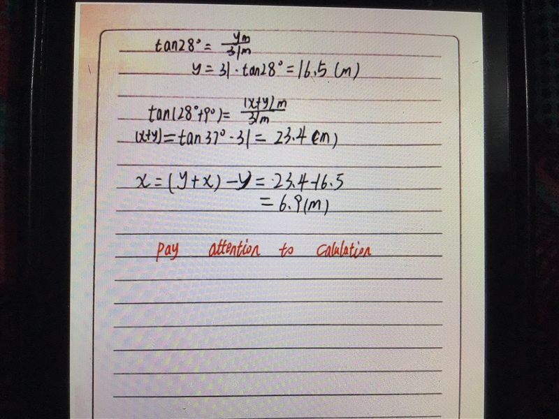 Find the value of the length x rounded to 1 decimal place. The diagram is not drawn-example-1