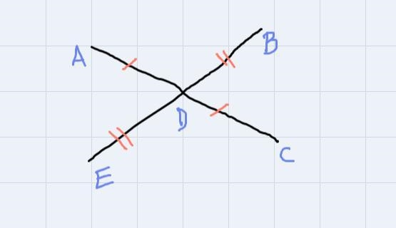 Use the diagram below to answer questions 9-10.9.) a.) If AD = 12 and AC = 4y - 36, find-example-1